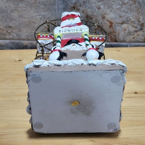 VTG Musical Ferris Wheel Snow Globe Windup Plays Nutcracker Suite March - Picture 4 of 11